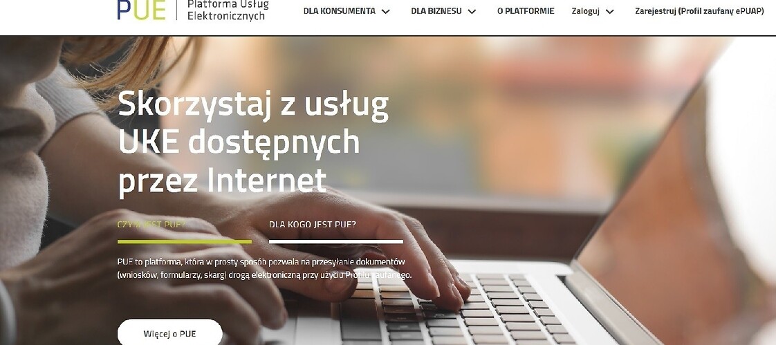 PUE z funkcją zgłaszania zakłóceń